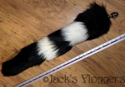 Black White Striped Tail